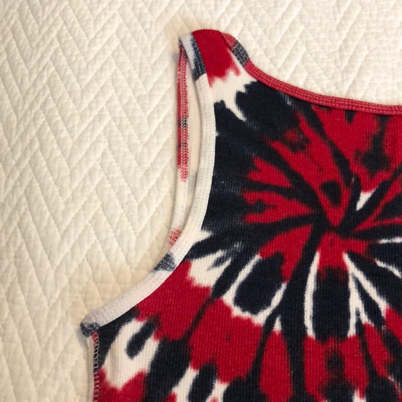 Faded Glory Tank Top Tie Dyed Patriotic Size L - Picture 6 of 8